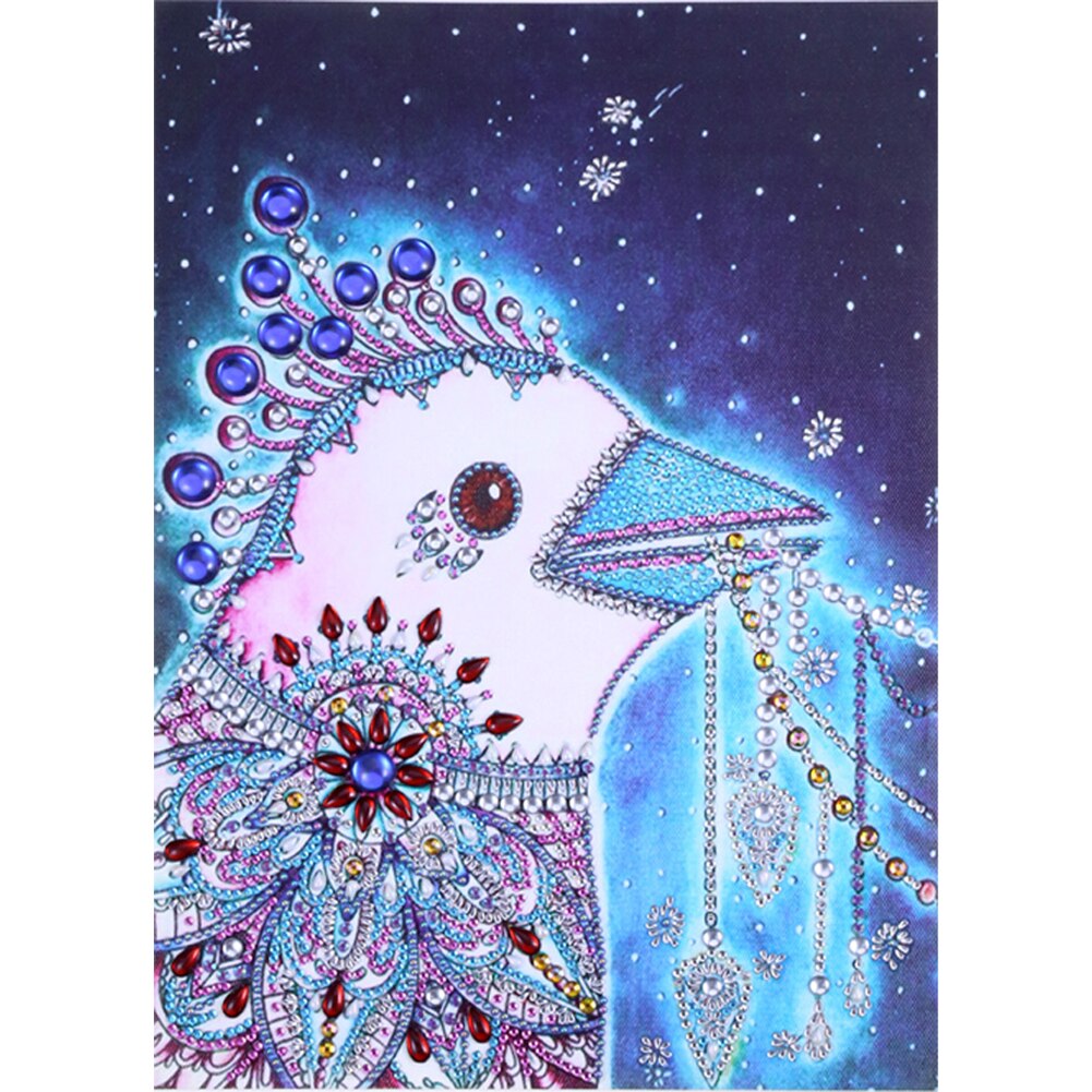 Pauw Vogels Kleur Handgemaakte Diy Diamant Schilderen Creatieve Handgemaakte Woondecoratie 11.8x15.7in: 04