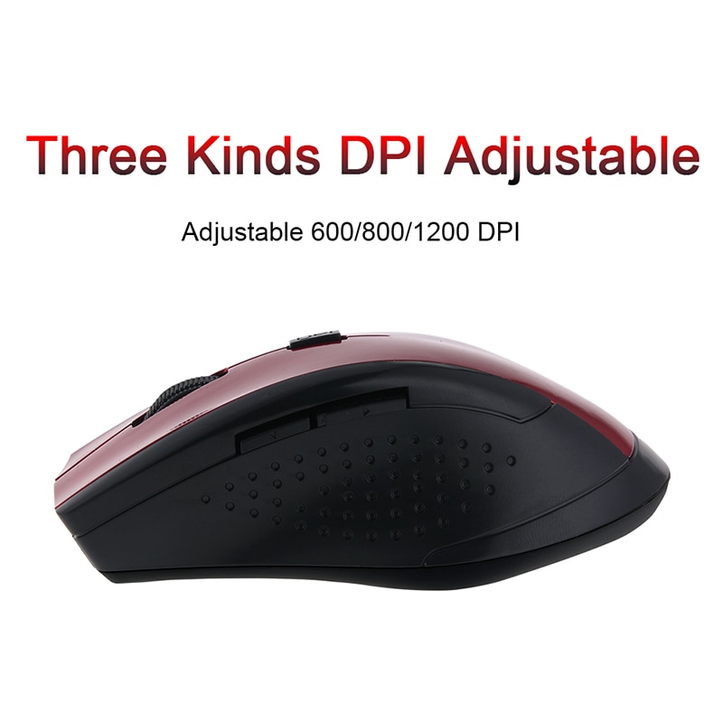 Rovtop 2.4GHz Gaming Wireless USB Mouse Gamer Mini Receiver 6 Keys Computer Mouse Gamer Mice For Computer PC Laptop