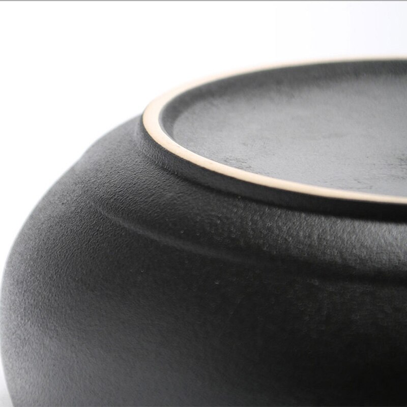 Taza de cerámica grande para lavabo de té, hecha a mano, Vintage, gruesa, cerámica, lavado de té, cubo de agua, accesorios