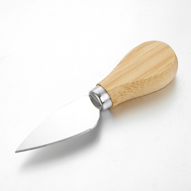 1/4pcs one set Stainless Steel Cheese Knives Set TOak Handle Cheese Cutter Cheese Board Butter Spatula Kitchen Cheese Tools: 1Pc Large Cutter