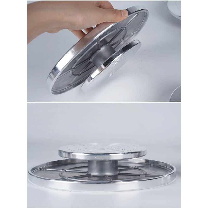 8-30cm Pottery Wheel Alloy Heavy Duty Metal Pottery Decorating Banding Wheel Quite Smooth turning pottery tools Stand Turntable
