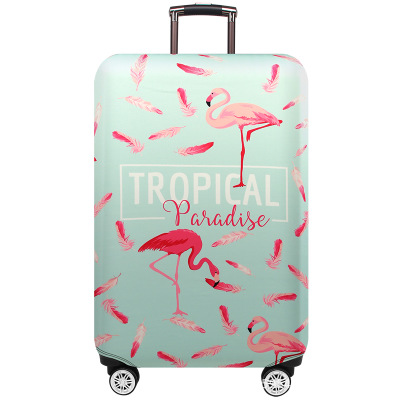 Tier druck flamingos Gepäck Schutz Abdeckungen Reise Zubehör Verdicken Elastische Anti-staub Siutcase Abdeckung Trolley Fall Abdeckung: B / L