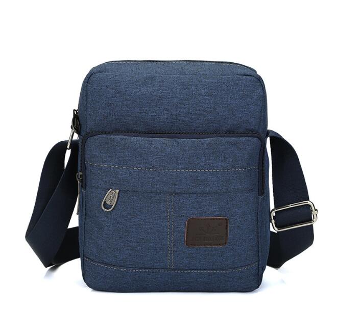 Bolso de mensajero multifuncional para hombre, maletín de lona,