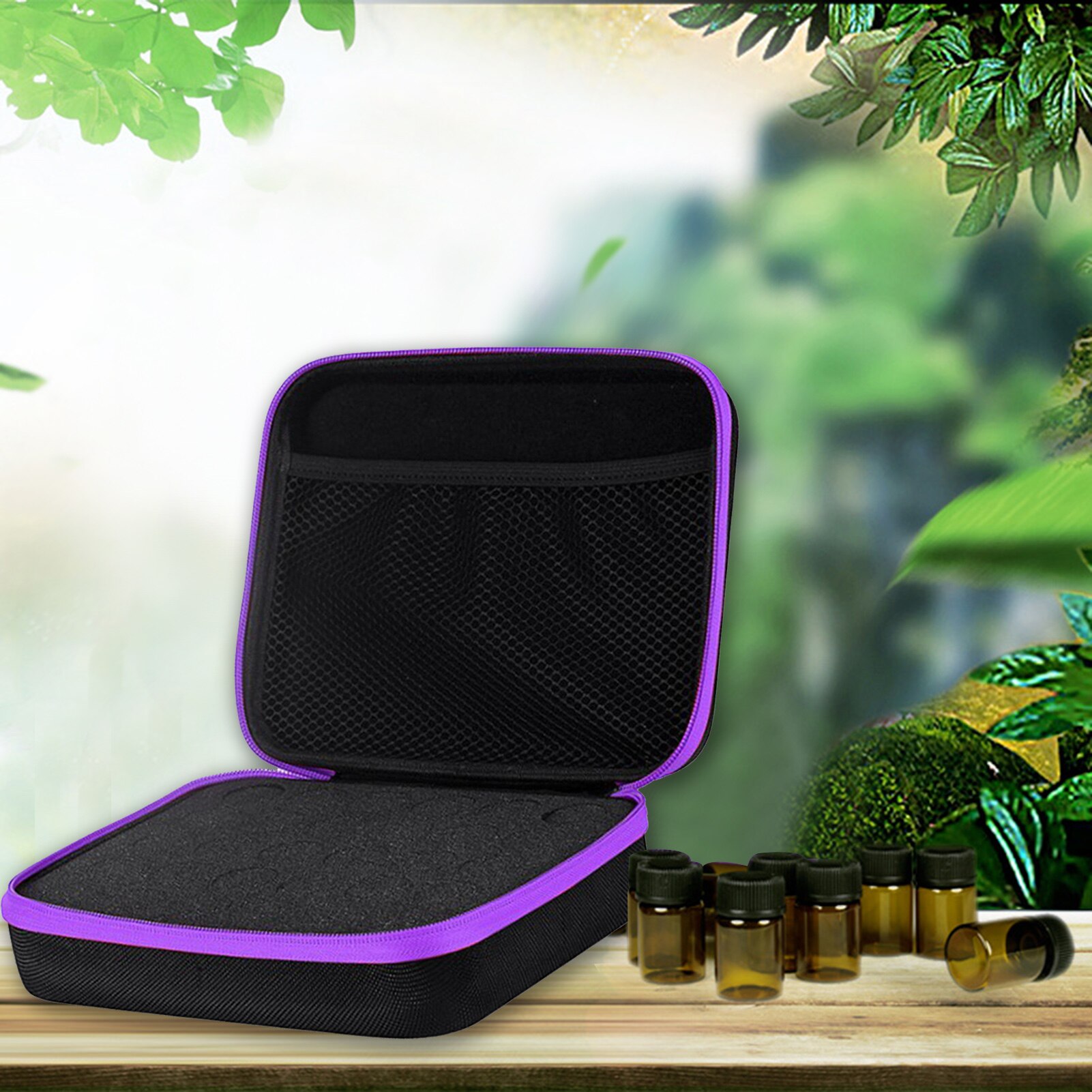 30 Bottles Essential Oil Storage Case, 5ml 10ml 15ml Essential Oil Bottle Organizer Perfume Oil Storage Holder Travel Case