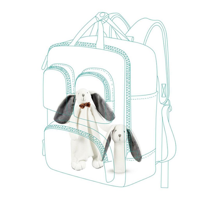 Bunny Kaninchen Stofftier Spielzeug Baby Sicherheit Decke Plüsch Tröster Super Weiche für Kinder mit Stick Sicher Material