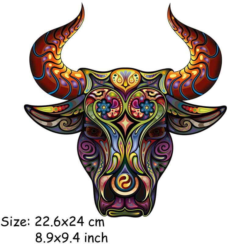 Geometrische bloemen kat vlinder warmteoverdracht strijkapplicaties voor jeans t-shirt kleding doe-het-zelf knutsel stickertoepassingen 47151: 2bt-47169