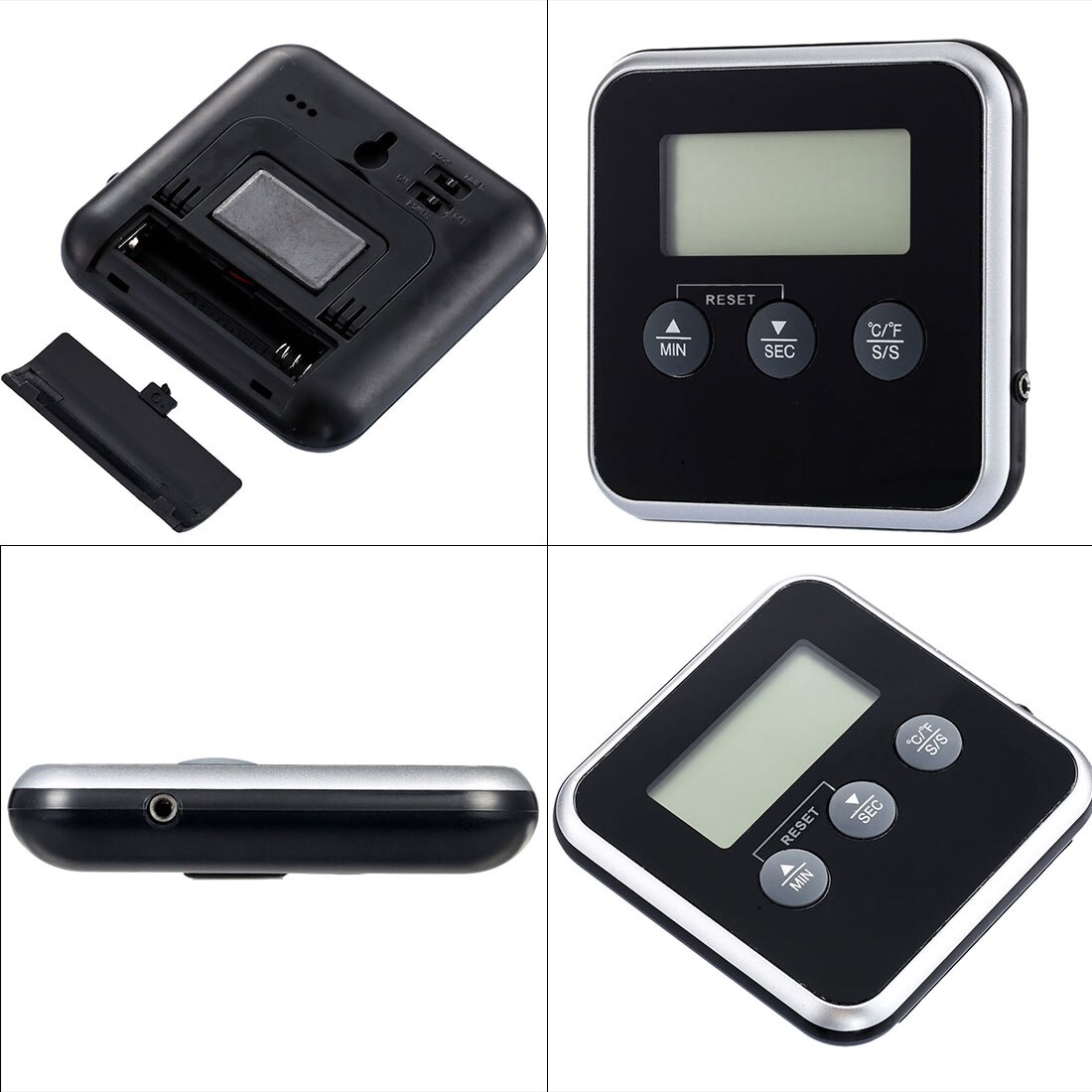 Timer Food BBQ Meat Thermometer Instant Read Digital Thermometer With Remote Probe Oven Temperature Gauge Alert