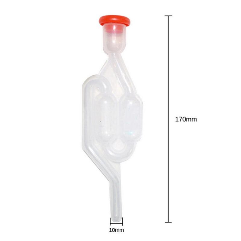Válvula de fermentación de vino con AirLock de una vía, fermentación de cerveza, airlock de plástico, válvula de escape de vino para el hogar, depósito de fermentación