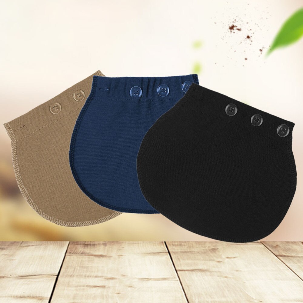 3 pièces boucles de grossesse ceinture ceinture réglable couture élastique Extender bouton tampons boucles prolongées pour pantalons vêtements