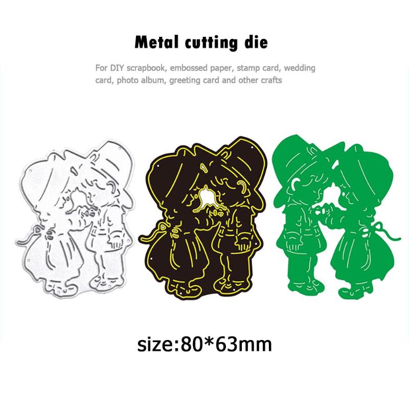 DIY Scrapbook Cutting Dies Handmade Paper Stencils Scenery Love Pattern Embossing Templates Decorative Accessories: D