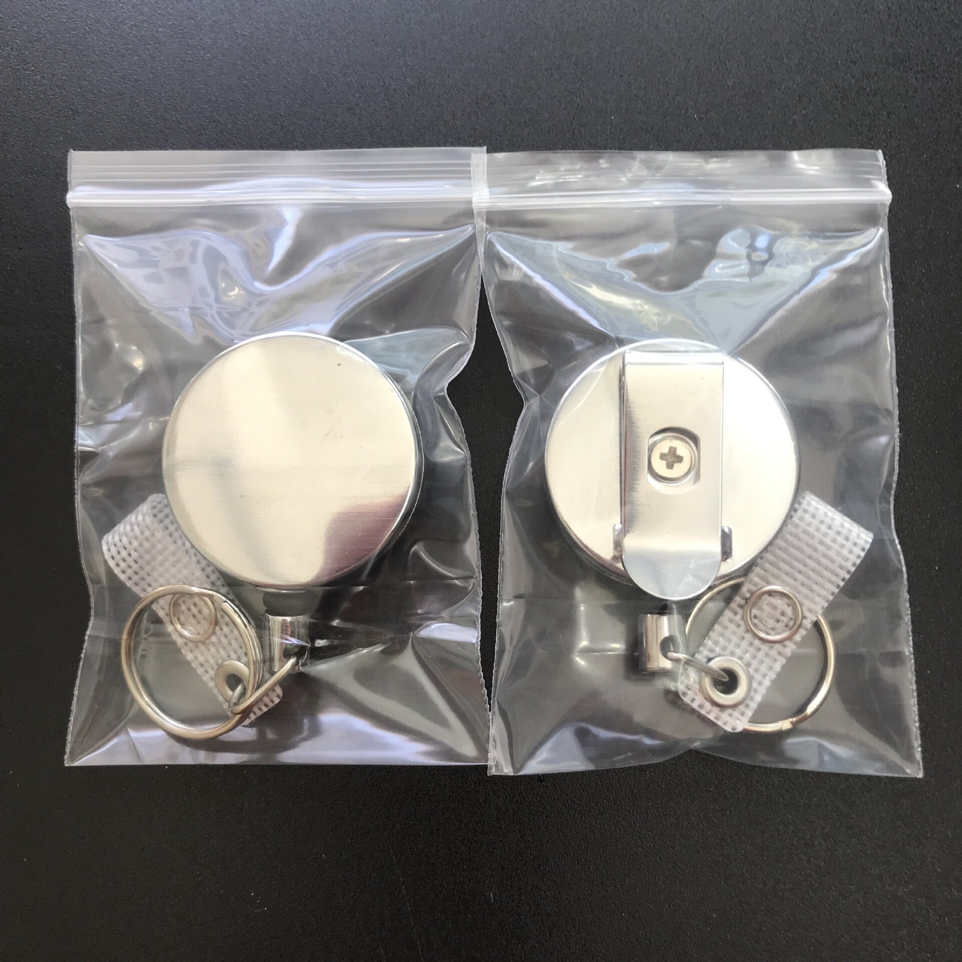 Retractable Alloy Steel Wire Rope Elastic Keychains keyring Sporty Alarm Keychain Anti-lost telescopic Keys Ring trinket: SIlver