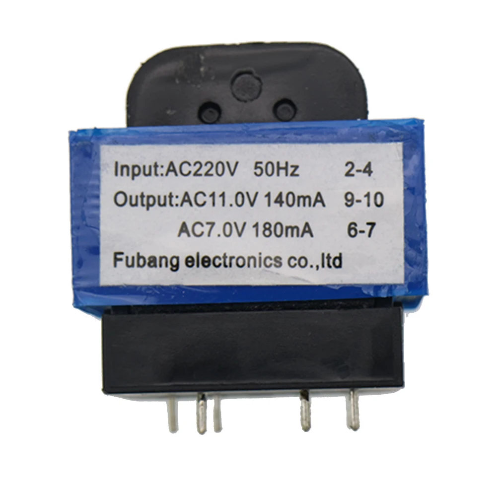 Transformateur de four à micro-ondes AC 220V à 11V/7V 140mA/180mA 7 broches PT-6329A de pièces de four à micro-ondes