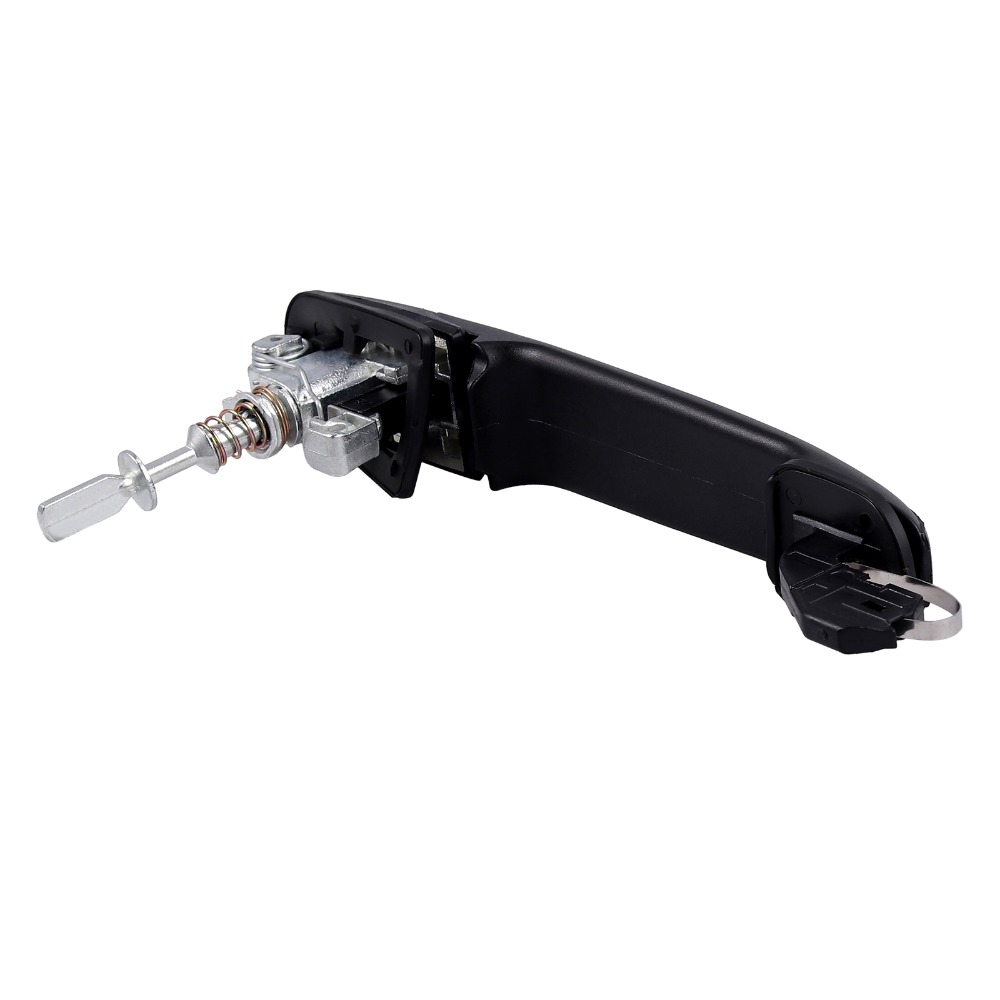 Manija de puerta delantera y derecha para coche, llave de bloqueo de puerta derecha para VW Polo 6N0837207D 6N0837207C 6N0837207, 2 unidades