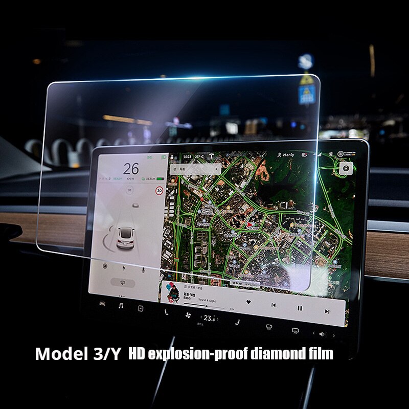 For Tesla Model 3 Y X S Center Screen 15/17 Inch Touch screen Protector Film Gehard Film For Tesla Model 3/X Screen Protector: 15 inch  model 3 Y
