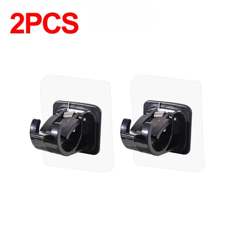 Clip de barra de cortina ajustable, ganchos de pared autoadhesivos, sin perforaciones, soporte colgante para barra de cortina de ducha, accesorios de baño, 2-8 Uds.: Bronce