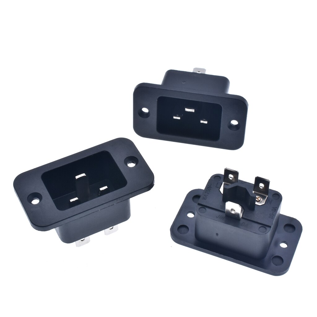 1pcs AC 250V 16A IEC 320 C19 C20 Panel Mount Plug Connector Socket
