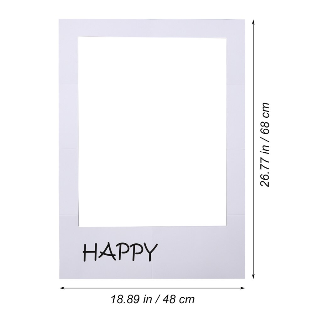DIY Paper Picture Frame Cutouts Photo Booth Props for Birthday Party