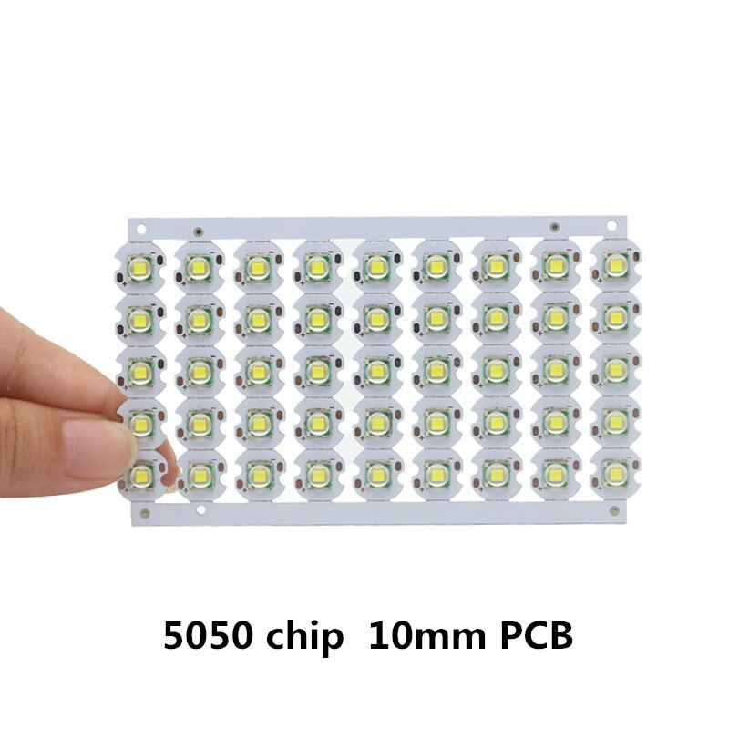 LED CREE 5050 LED Chip 3,2-3,4 V 45mil 1-3W hoch Energie Perlen Mit 10mm 16mm 20mm Aluminium PCB Kühler Tafel Für DIY Taschenlampe