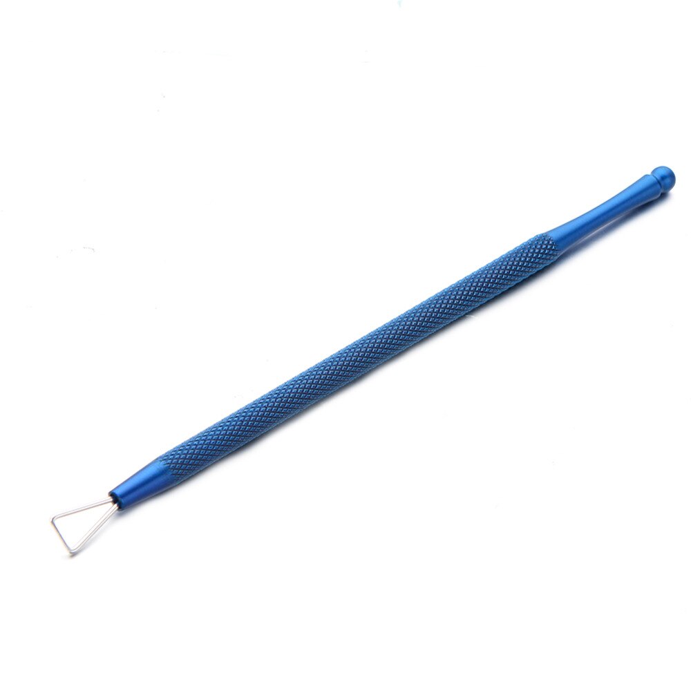 Elecool 1pc rustfritt stål uv gel neglelakkfjerner trekant pinne stang negle død hud neglebånd pusher manikyr neglepleie verktøy