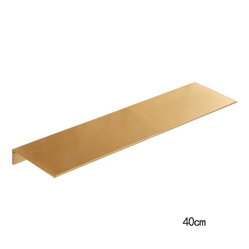 Étagère murale en aluminium brossé pour shampoing et cosmétiques, 30-50cm, pour salle de bain, toilette, cuisine, accessoires pour la maison: Gold-40cm