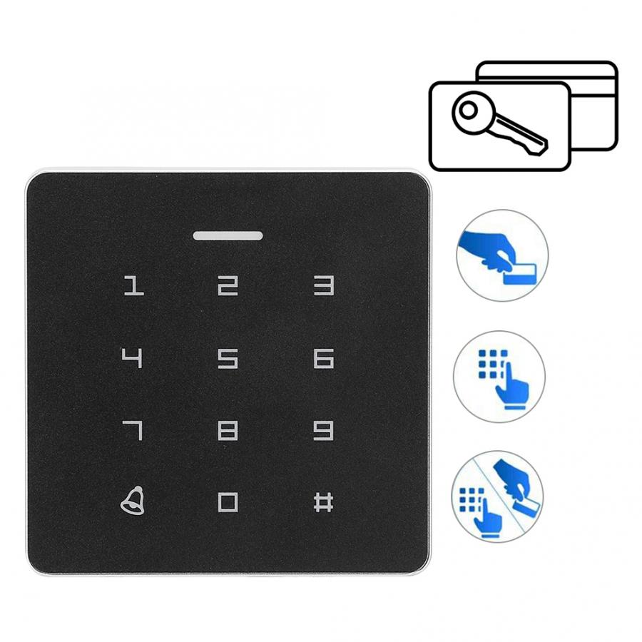 Adgangskode dørlås  a2 adgangskontrol maskine rfid tastatur adgangskode dørlås med vandtæt dæksel og 10 stk tags