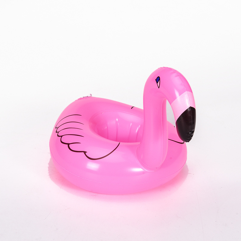 Oppustelig kopholder enhjørning flamingo drikkeholder swimmingpool svømmerbad legetøj fest dekoration underlag for sjov