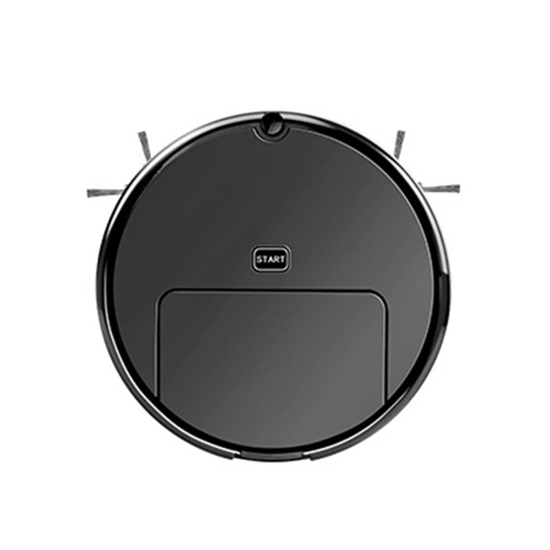3 in 1 älykäs pölynimuri kotitoimisto robotti imu vetämällä kone 1200pa märkä-kuivaimuri, musta