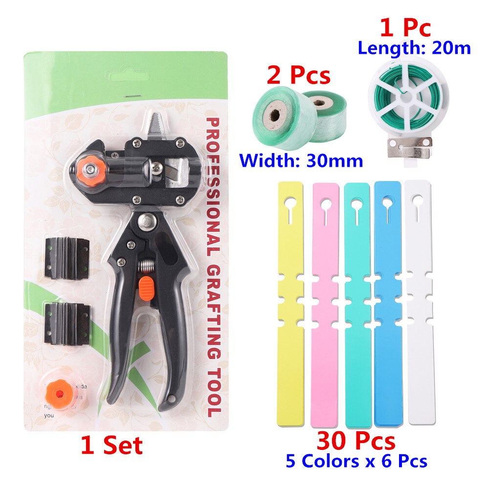 1 Set Garden Grafting Tool Pruner Kit Plant Flower Fruit Tree Branch Pruning Shear Orchard Greenhouse Cutting Scissors Secateurs: 30mm grafted film