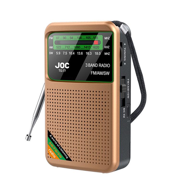 Xiaomi Full Band Radio Radio portatile Am Fm Sw Radio multifunzione Eccellente ricevitore Radio a transistor con altoparlante: Black