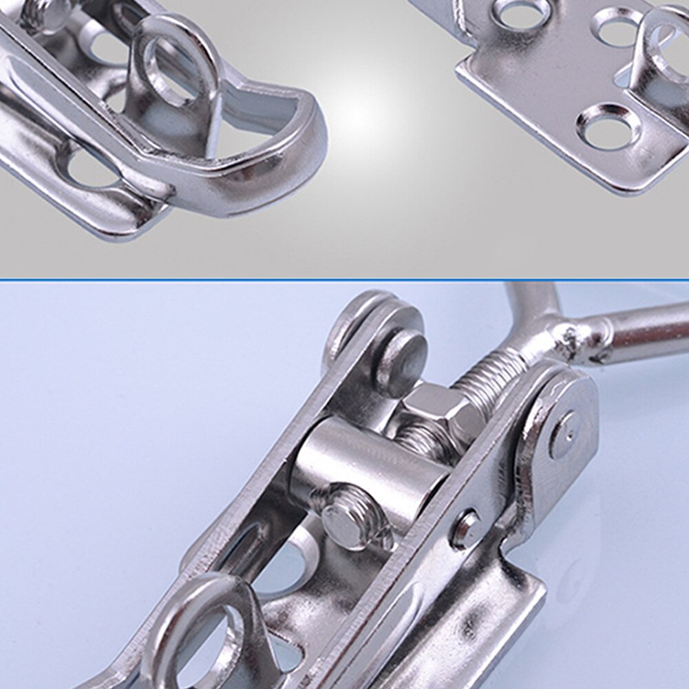 Machinery Accessories Adjustable Box Trunk Latch Equipment Spring Loaded Metalworking Catch Hasp Toggle Lock Clamp High Strength