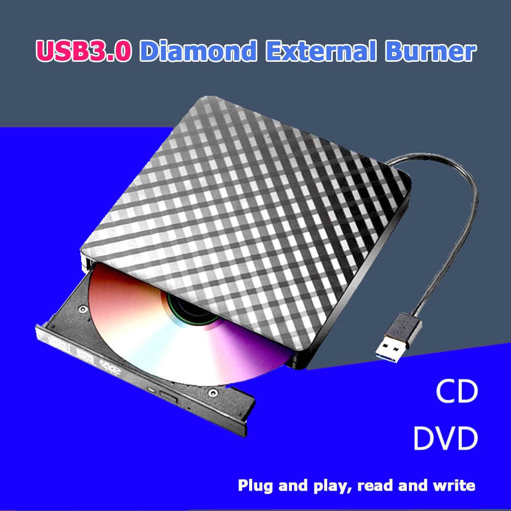 External DVD Drive Optical Drive USB 3.0 External DVD Burner Writer Recorder CD/DVD ROM Player PC Optical Drive