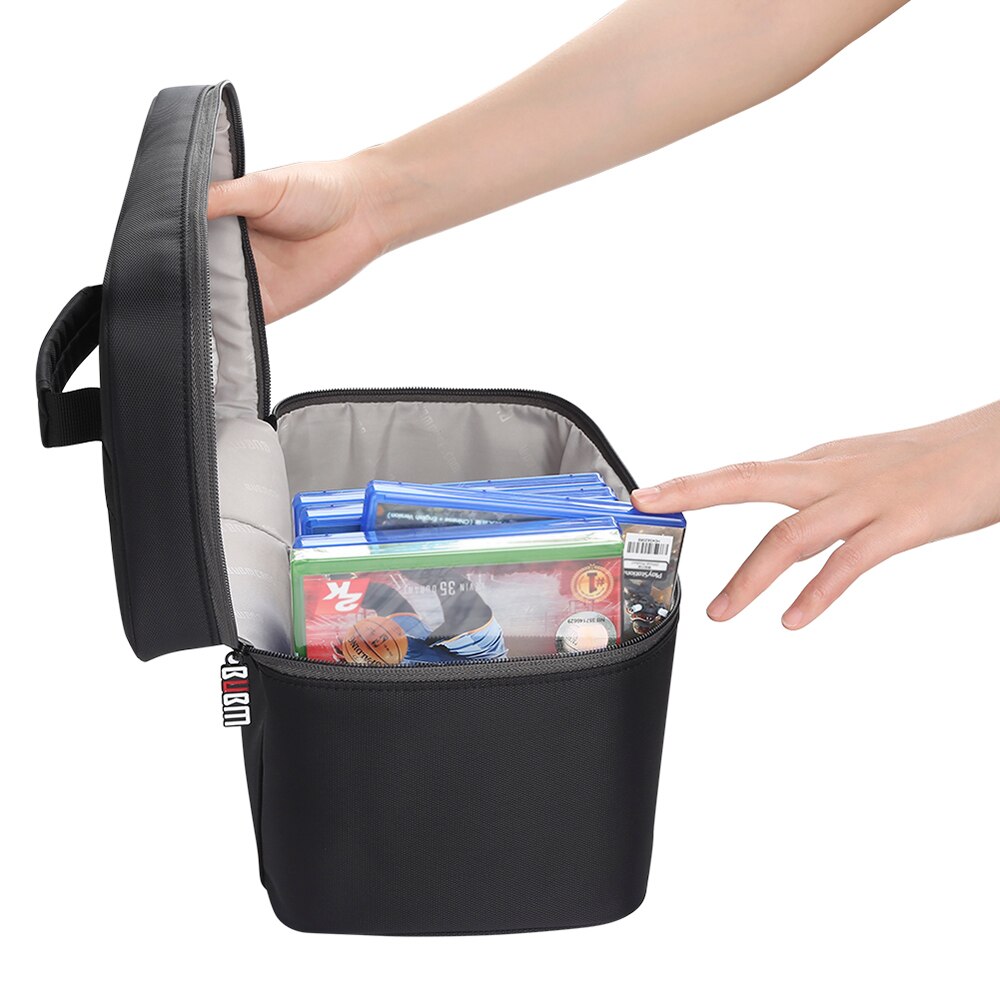 BUBM Portable 20 pièces jeu disque sac de rangement disque cas de stockage pour PS4/PS4 PRO/Xbox voyage titulaire housse sacs à main (YGX-20P)