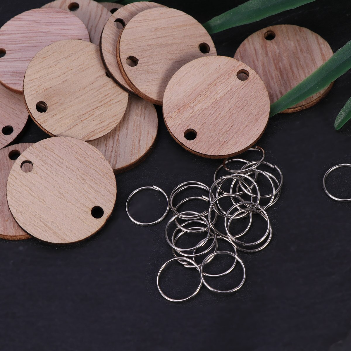 50pcs Calendar Plaque Thicken Round DIY Calendar Board for Bedroom Home Living Room