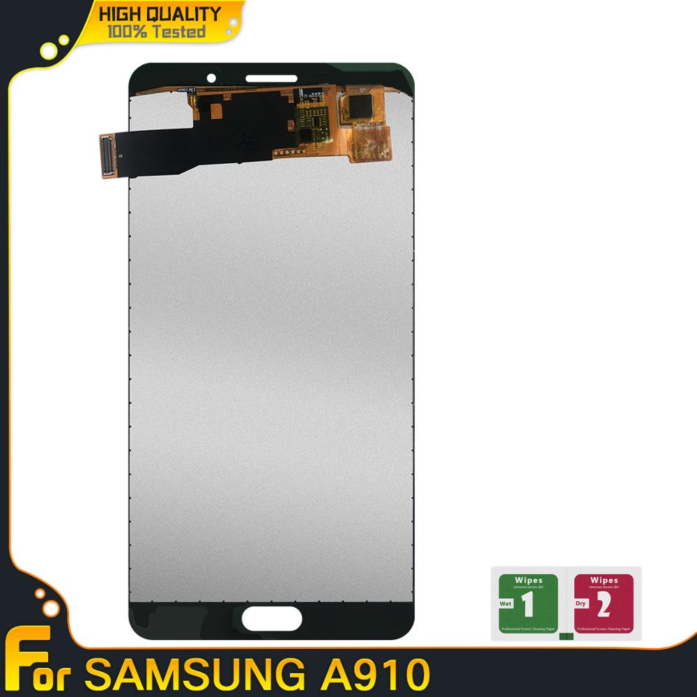 Lcd Voor Samsung Galaxy A9 Pro A910 Touch Screen Digitizer Vergadering Lcd-scherm Voor Samsung A910 A9100 A910F SM-A910F