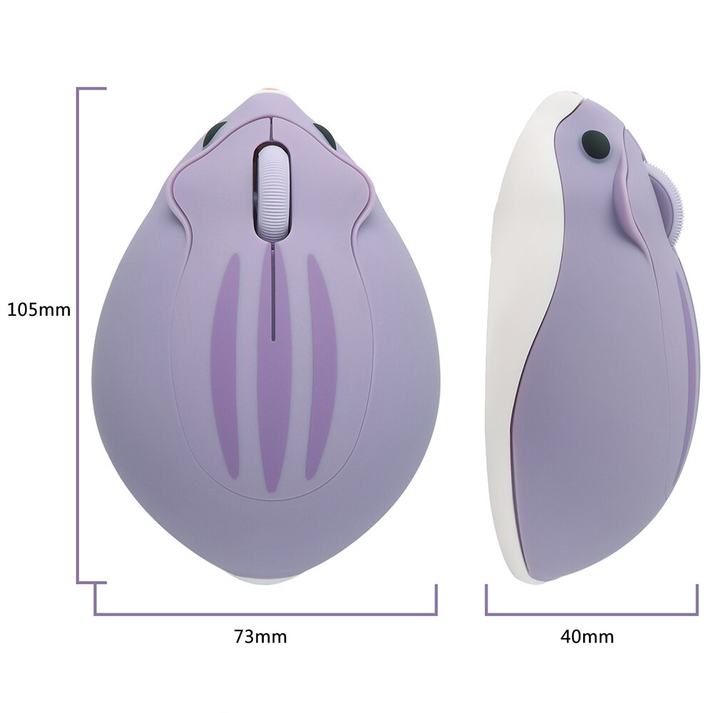 2.4G Wireless Optical Mouse Cute Hamster Cartoon Computer Mice Ergonomic Mini 3D Gaming Office Mouse Kid&#39;s