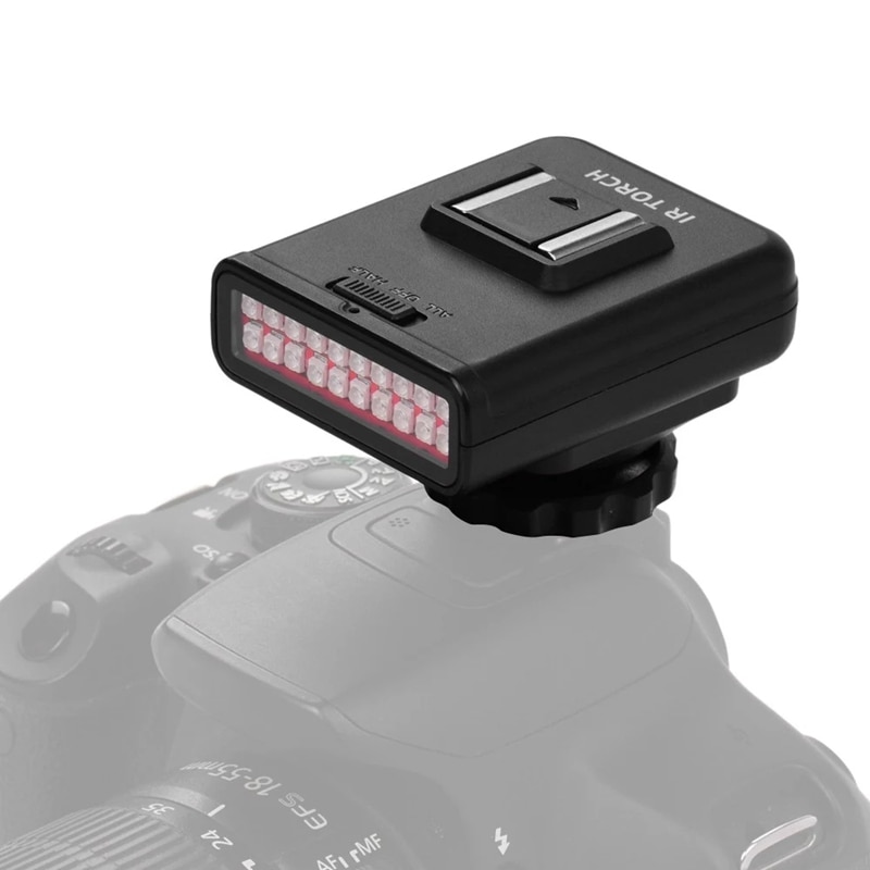 AM05-ORDRO LN-3 Studio IR LED Light USB Rechargeable Infrared Night Vision Infrared Illuminator for DSLR Camera Photography Ligh: Default Title