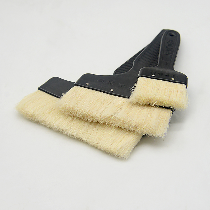 paint brush 2-8 inch Plastic handle wool Artist Oil Painting Watercolor Brush Pen dust cleaner Scrubbing clean tool