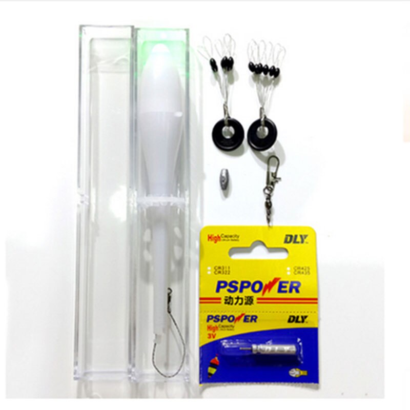 Anzuelo de pesca con alarma eléctrica automática para niños, juego de flotadores luminosos de pesca nocturna, accesorio de equipo, T45: 1