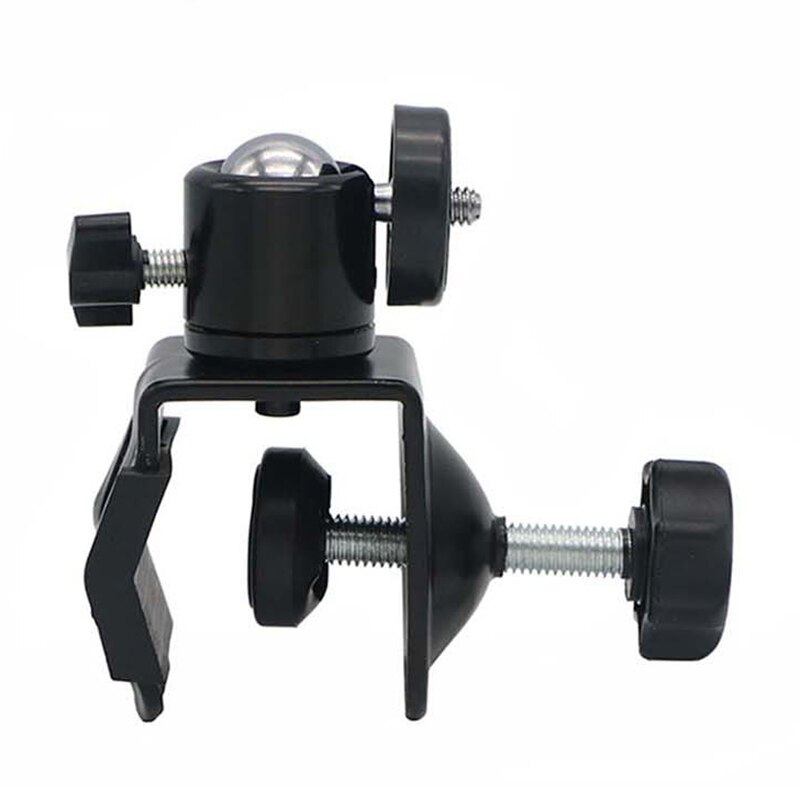 Multifunctional U Clamp Clip with Ball Head Bracket 360 Degree Swivel for Camera Flash Light Stand