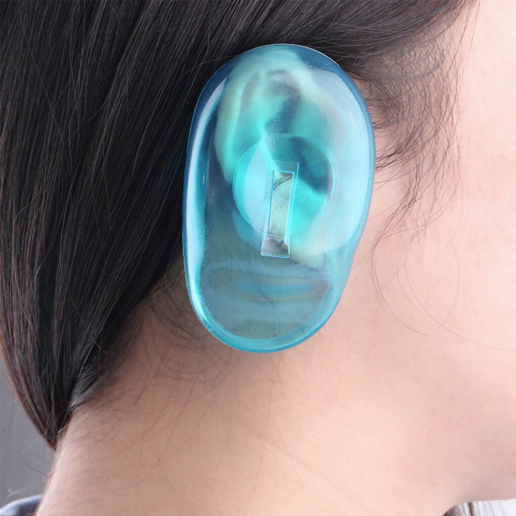 Protège-oreilles en Silicone pour Salon de coiffure, bouclier de teinture, Protection des oreilles, outil de douche