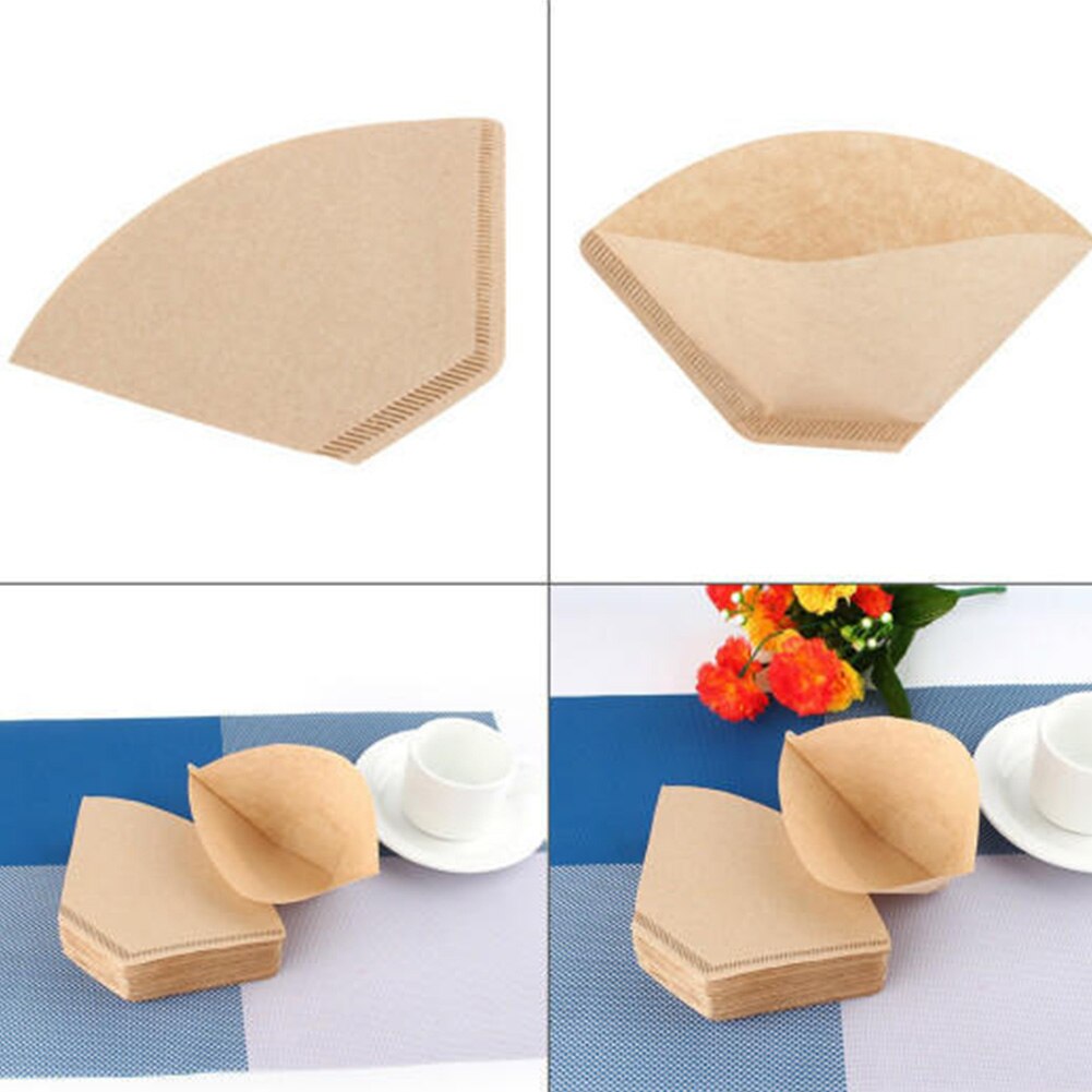 100 Uds filtro para máquina de café americano espesor uniforme duradero Sector seguro para la salud ligero pequeño