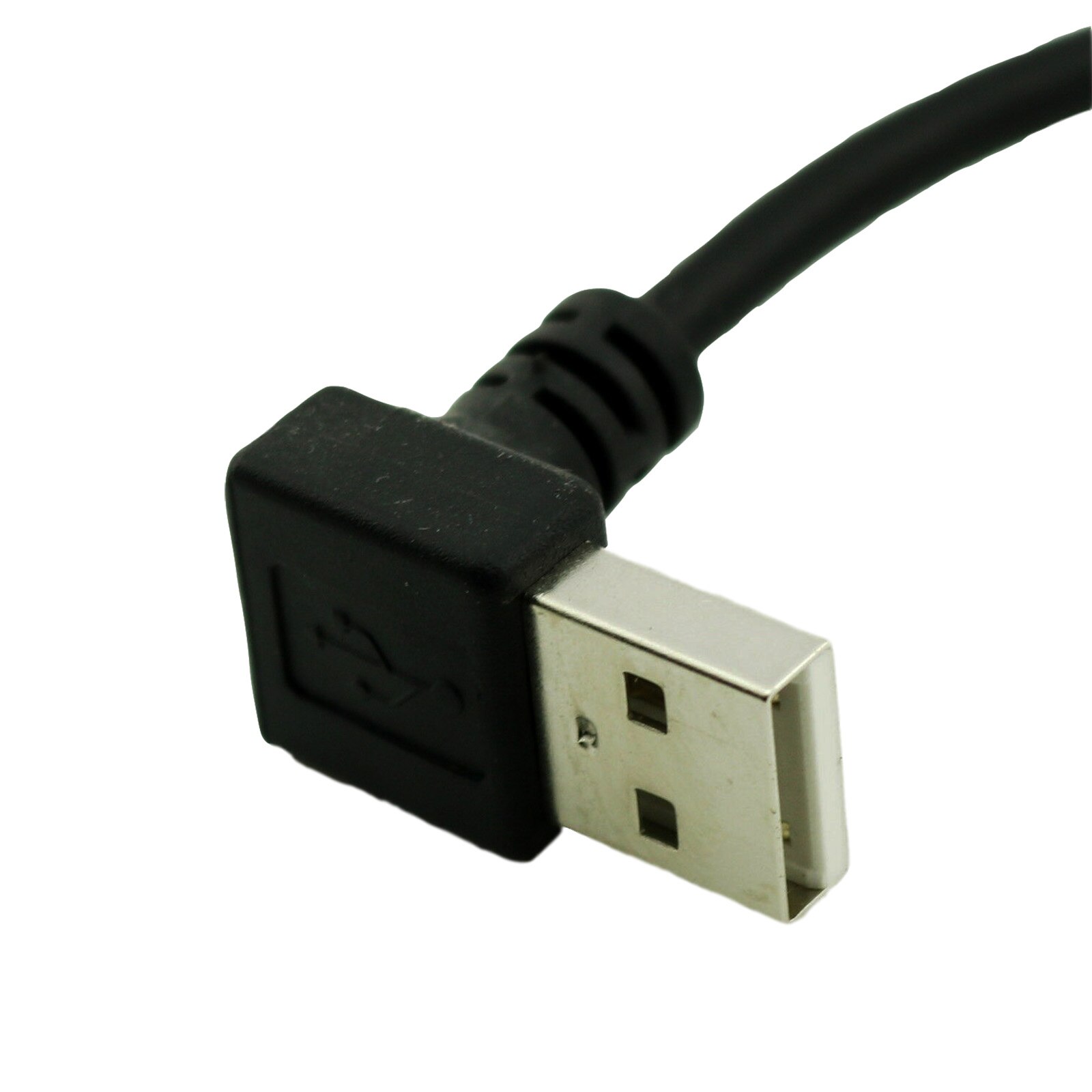 1 st usb 2.0 typ a hane ner vinkel till mini usb 5 pin b hane ner vinklad 90 grader dataladdare adapter kabel sladd 25cm