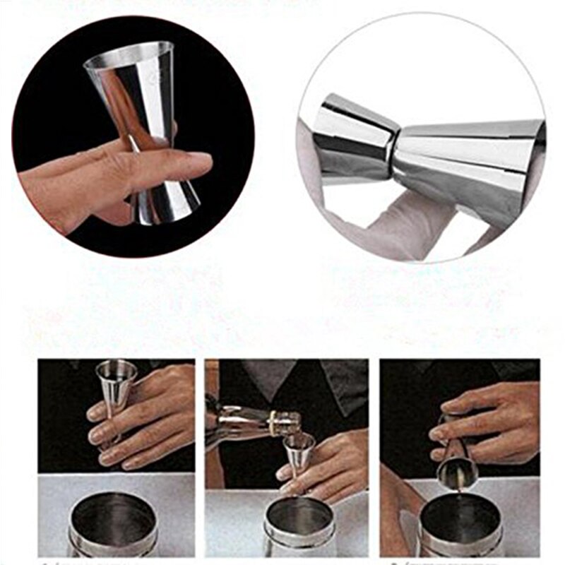 Stainless Steel Cocktail Muddler, Mixing Spoon, Jigger Set, Bar Tool set for Bar Party Wine Cocktail Drink Shaker
