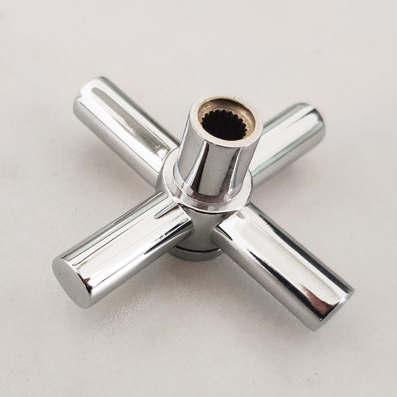 Cross Faucet Handle Knob Zinc Alloy Handwheel Universal Cold Sink Taps Switch for Kitchen Bathroom Tap Replacement Parts