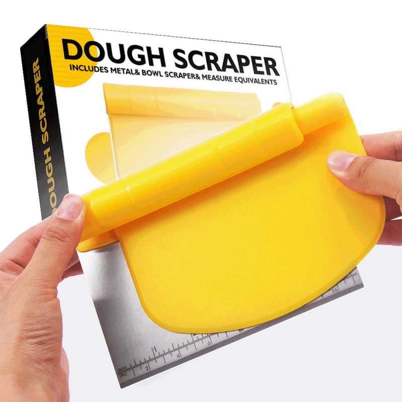 Stainless Steel Baking Tool Cutting Surface Scraper Combo Scraper With Scale Cutting Board