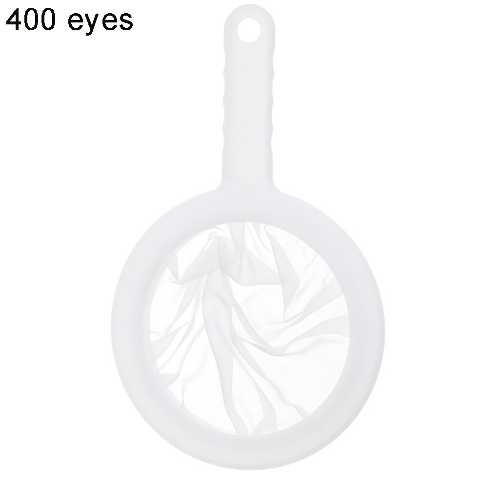 100/200/400 Meshs Soy Milk Filter Kitchen Ultra-Fine Mesh Strainer Kitchen Nylon Mesh Filter Spoon For Milk Coffee Fruit Juice: 400 Meshs