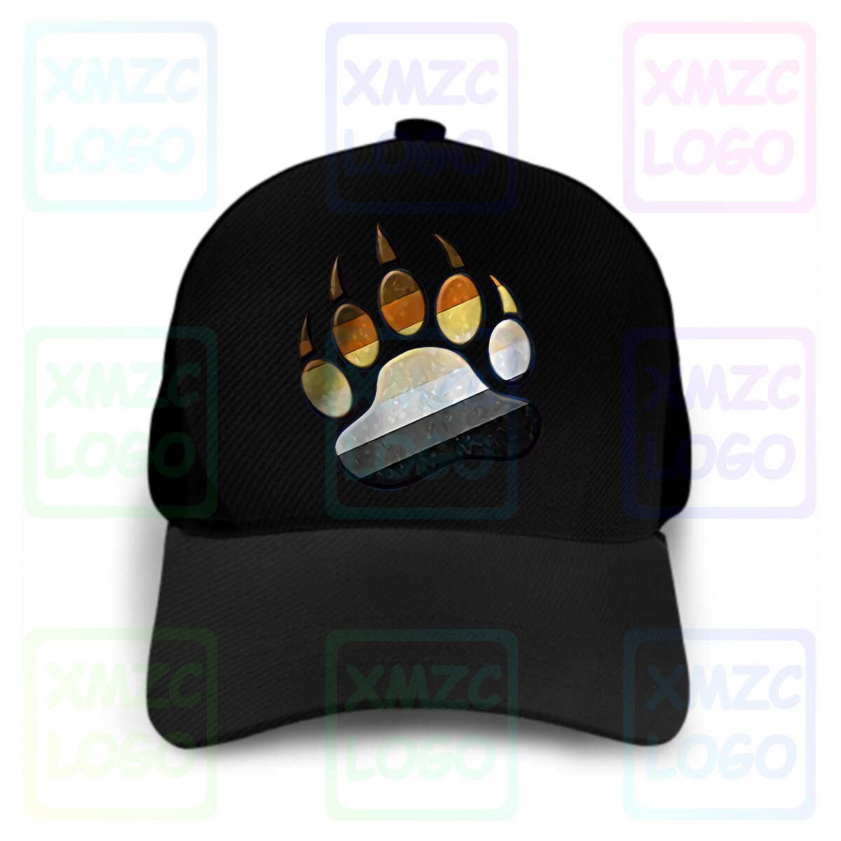 Gay Bear Pride Paw 100 Cotton Baseball Cap: 32850251525-cap