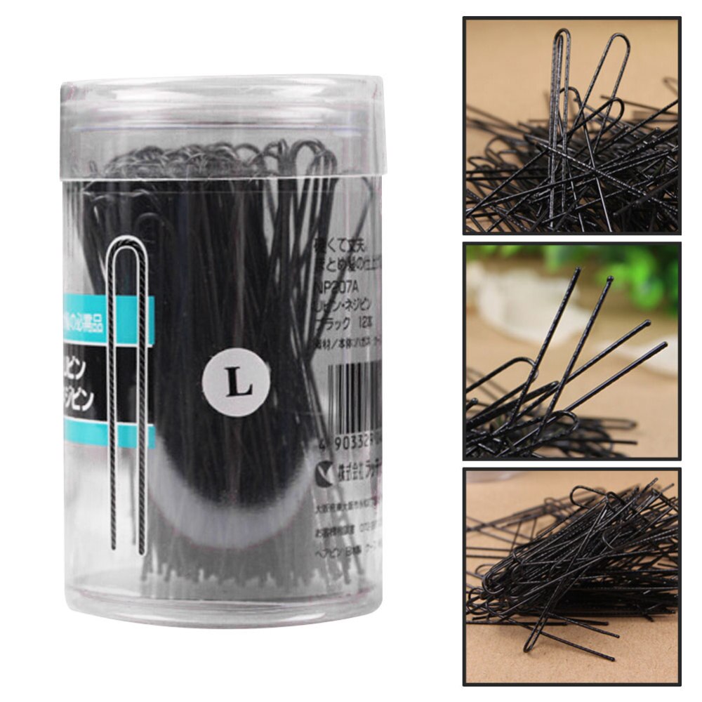 100pcs Women Hair Pins U Shaped Corrugated Stainless Steel Hair Clip Hair Pins Hair Accessories for Bun Hairstyle Updo Hairstyle