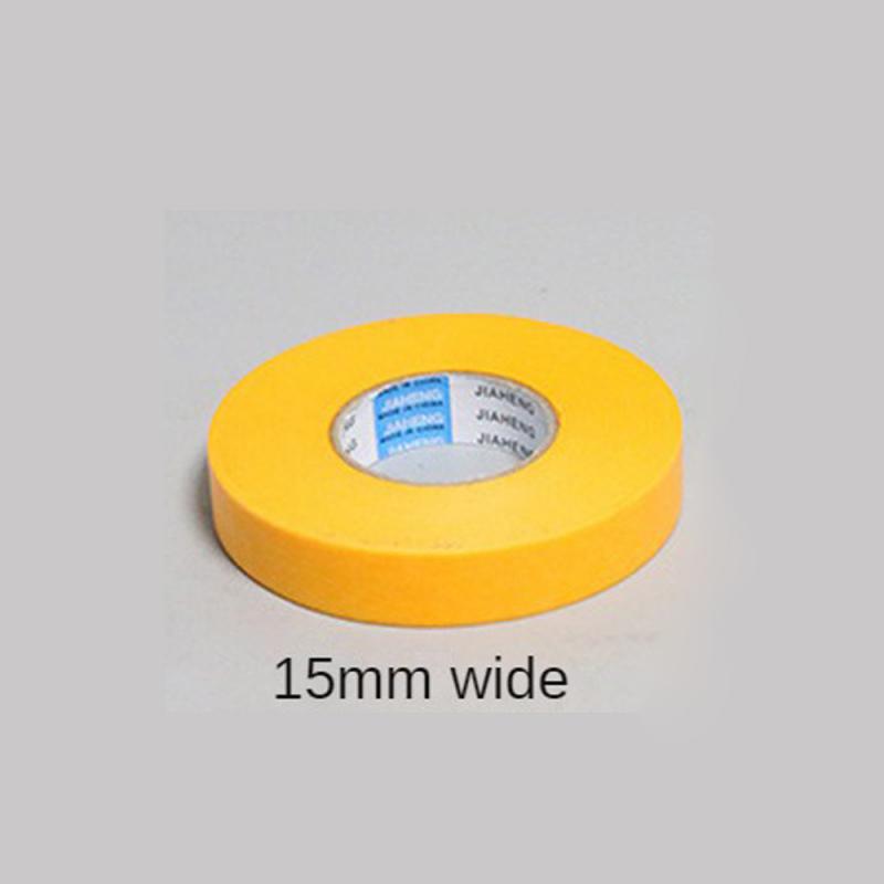 50M Paper Tape Yellow High Viscosity Spray Paint Masking Protection Beauty Seam Color Separation And Paper Masking