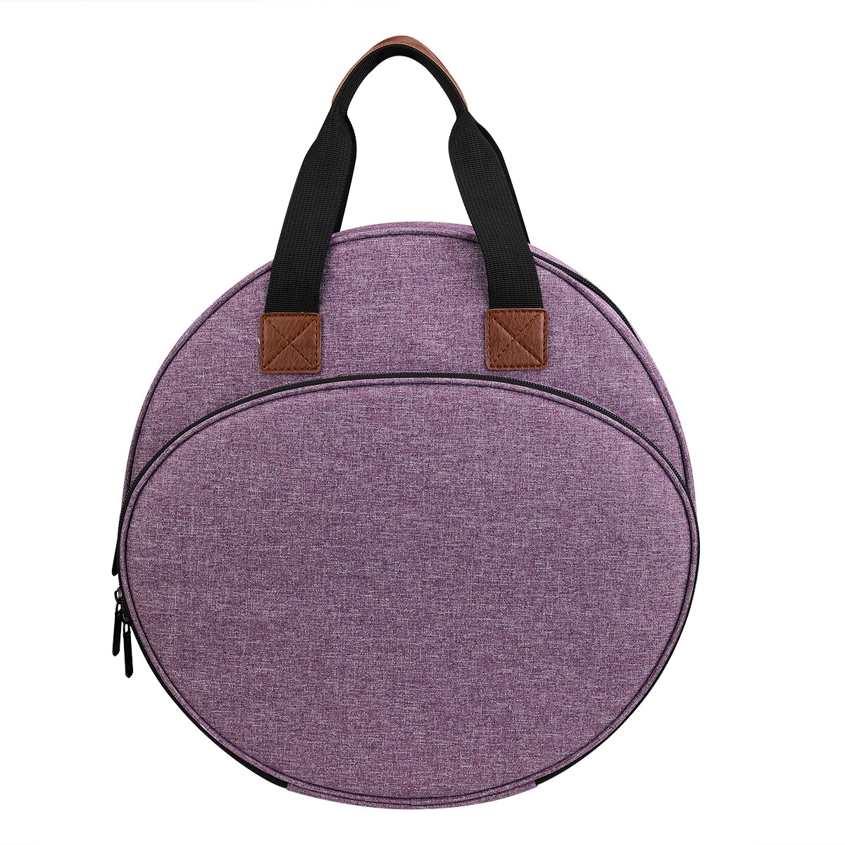 Crochet pour fil à tricoter, sac à main rond, outils de couture, accessoires, organisateur d'aiguilles à tricoter: purple